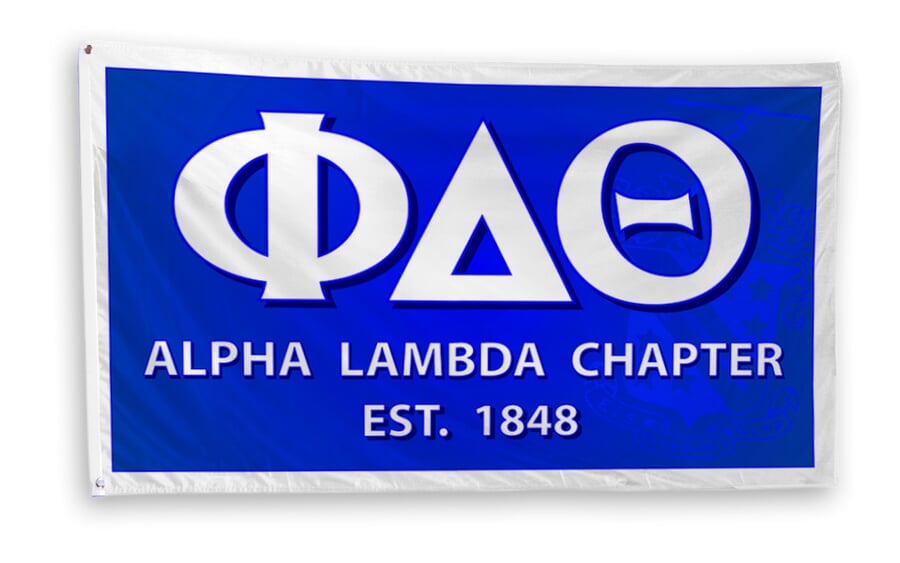 Phi Delta Theta 3 x 5 Flag SALE $69.95. - Greek Gear®