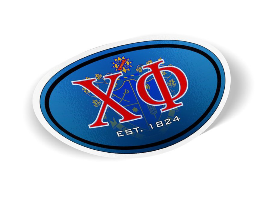 Chi Phi Color Oval Decal