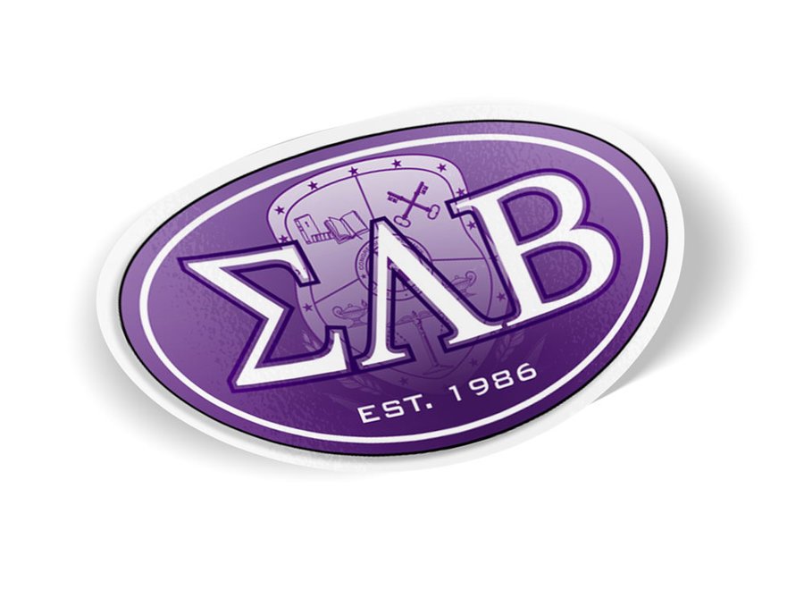 Sigma Lambda Beta Color Oval Decal Sale 6 95 Greek Gear®