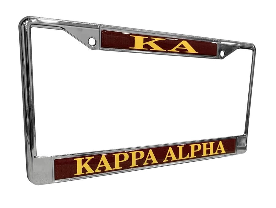 Kappa Alpha Chrome License Plate Frames SALE 19.95. Greek Gear®