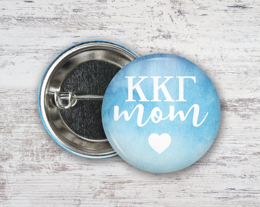 Kappa Kappa Gamma Mom Button 3 Pin Back
