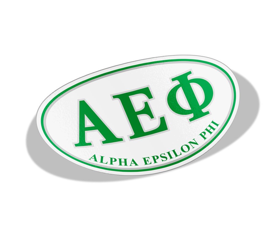 Alpha Epsilon Phi Greek Letter Oval Decal SALE $4.95. - Greek Gear®