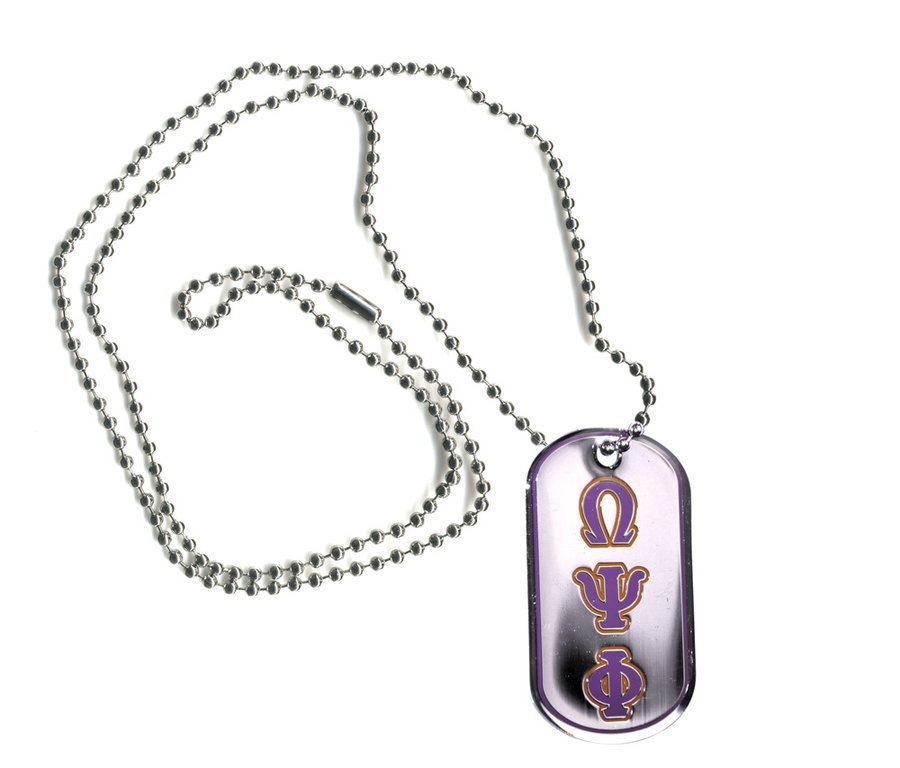 Omega Psi Phi Reversible Dog Tags SALE $14.95. - Greek Gear®