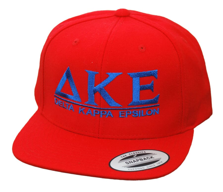Delta Kappa Epsilon Flatbill Snapback Hats Original SALE 24.95