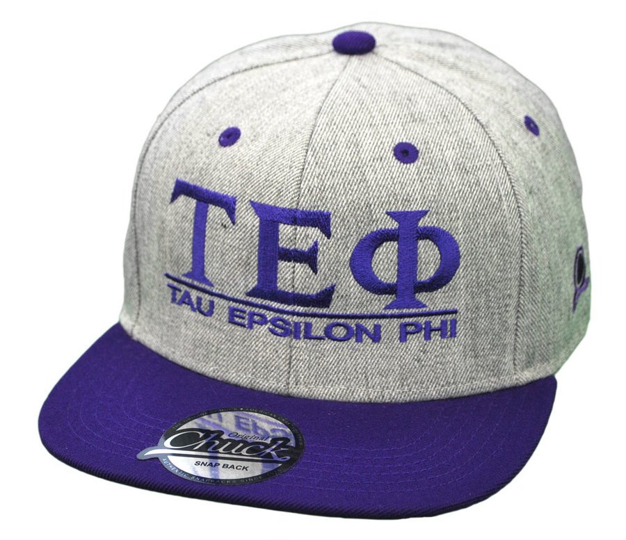 Tau Epsilon Phi Flatbill Snapback Hats Original SALE $24.95. - Greek Gear®