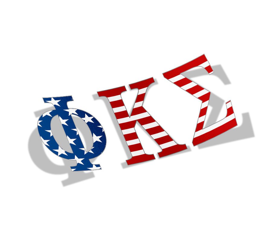kappa sigma american flag letters