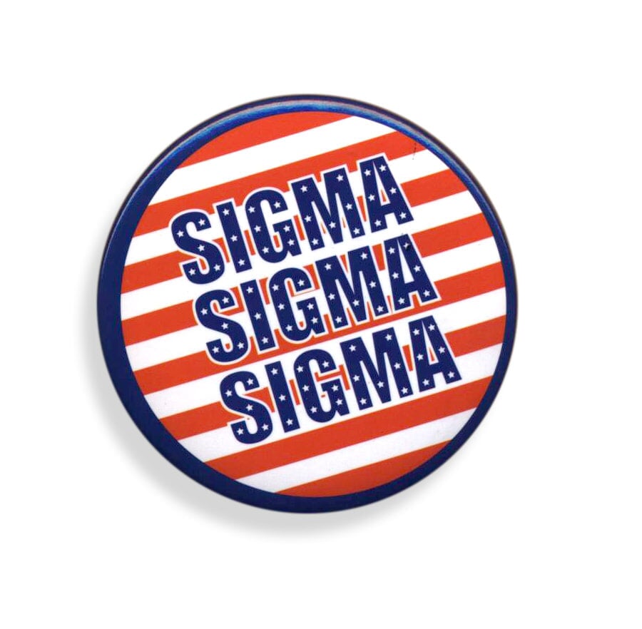 Sigma Sigma Sigma Patriotic USA Button SALE 1.99. Greek Gear®