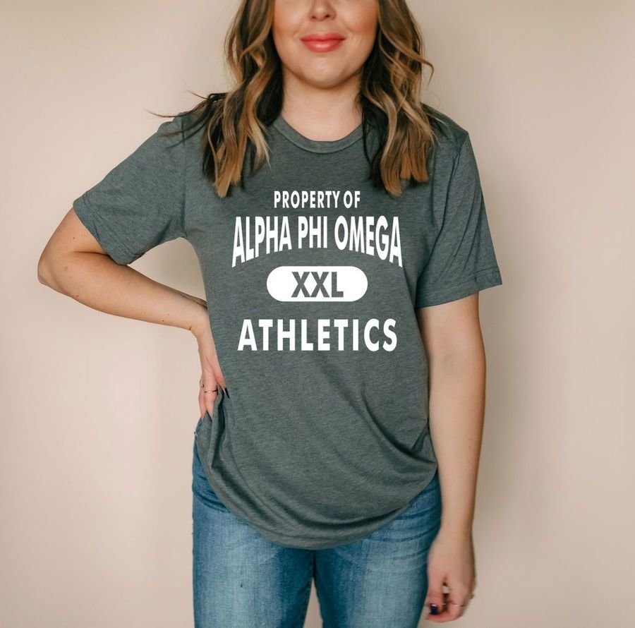 Alpha Phi Omega Athletics Shirt SALE $16.95. - Greek Gear®