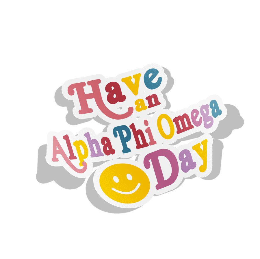 Alpha Phi Omega Day Decal Sticker