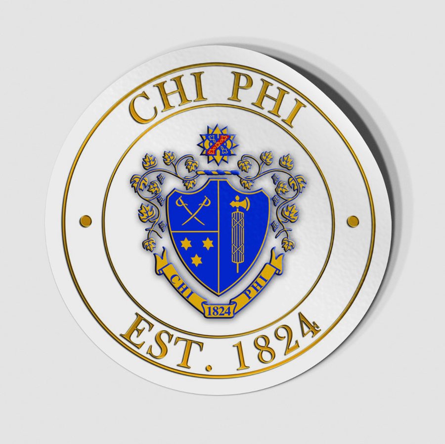 Chi Phi Circle Crest - Shield Decal SALE $6.95. - Greek Gear®