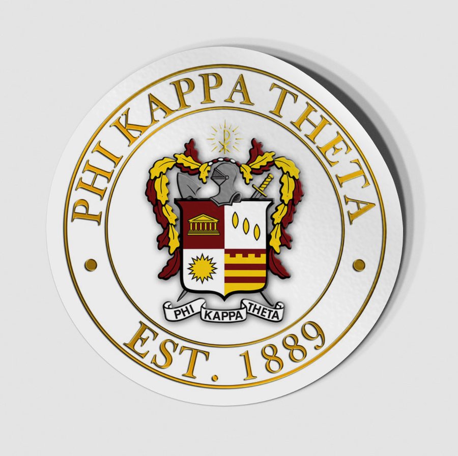 Phi Kappa Theta Circle Crest - Shield Decal SALE $6.95. - Greek Gear®