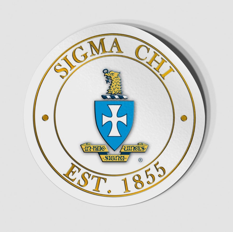 Sigma Chi Circle Crest - Shield Decal SALE $6.95. - Greek Gear®