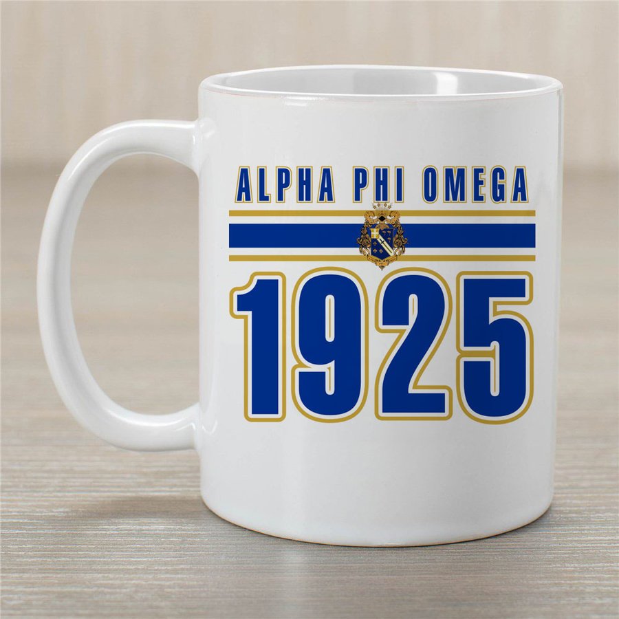 Alpha Phi Omega Established Year Coffee Mug - Personalized!