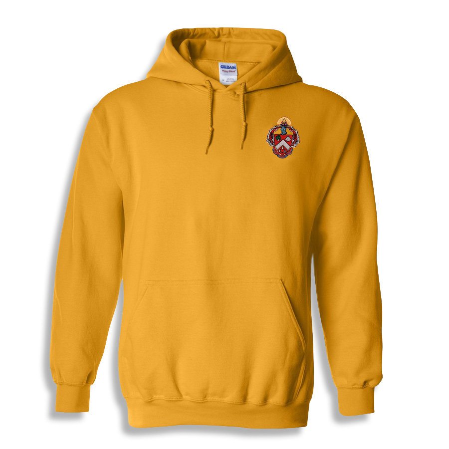 DISCOUNT-Triangle Fraternity Crest - Shield Emblem Hooded Sweatshirt ...
