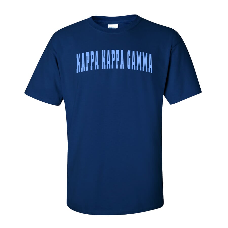 Kappa Kappa Gamma Letterman T-Shirts SALE $15.95. - Greek ...