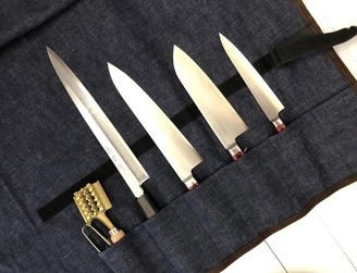 West Japan Denim Knife Roll