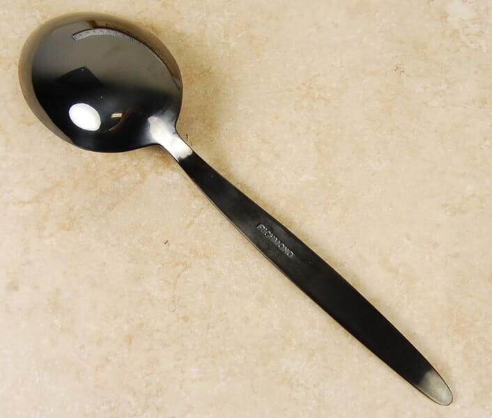 Richmond Large Plating Black Satin Spoon