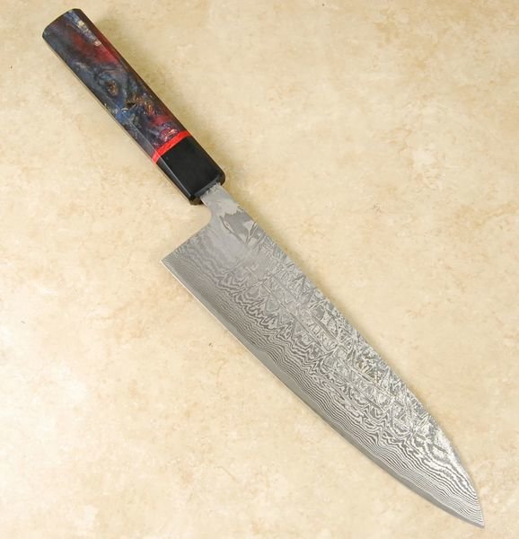 Shiro Kamo R2 Damascus Gyuto 210mm