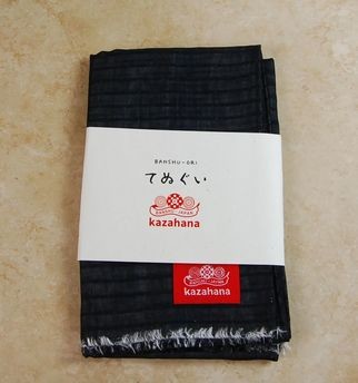 Tenugui Towel Black Check