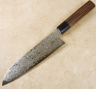 Kikuichi Swedish Warikomi Damascus Santoku 180mm