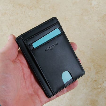 Slim Fit Black Leather Wallet