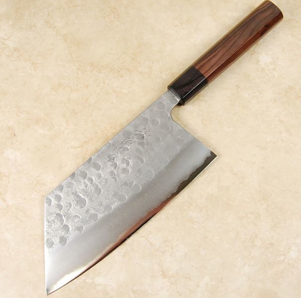 Matsubara Blue #2 Wavy Face Kiri Cleaver 180mm