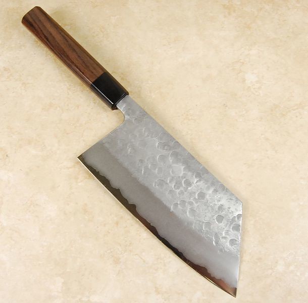 Matsubara Blue #2 Wavy Face Kiri Cleaver 180mm