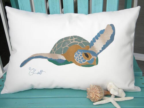 sea turtle cushions