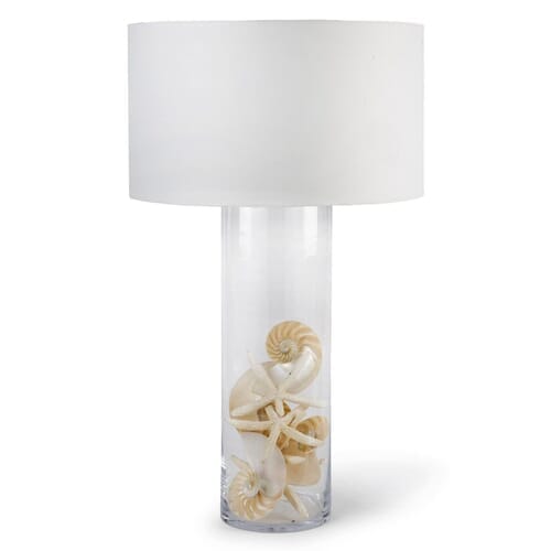 Glass Cylinder Table Lamp for sale - Cottage & Bungalow