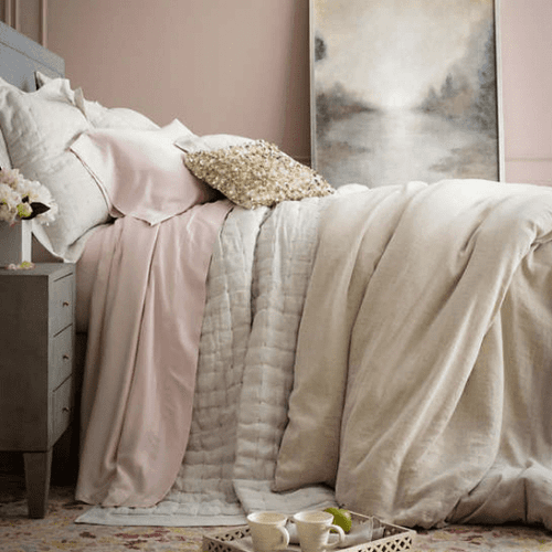 Chenille Natural Duvet Cover Cottage & Bungalow