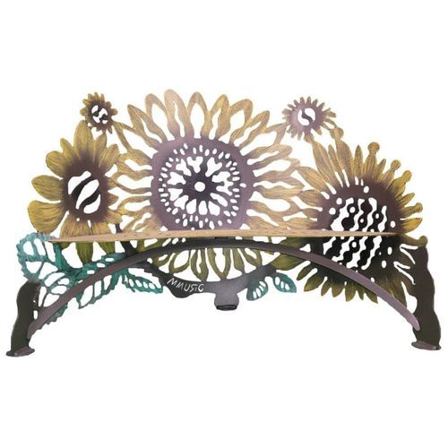 Sunflower Metal Garden Bench for Sale | Cottage & Bungalow