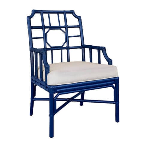 Regeant Rattan Arm Chair in Many Colors for Sale - Cottage & Bungalow