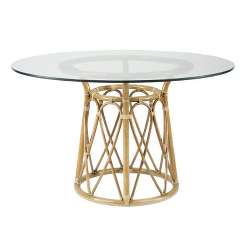 Sona 48" Rattan Dining Table in Two Colors for Sale - Cottage & Bungalow