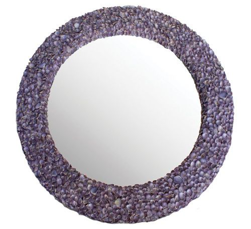 Sea Lavender Limpet Shell Mirror For Sale Cottage Bungalow