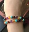 Amber Necklace for Children Made of Amber Amethyst and Turquoise