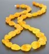 Amber Necklace Made of Honey Color Amber Rocks - SOLD OUT