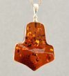 Thor's Hammer Pendant Made of Cognac Baltic Amber