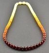Amber Necklace Made of Butterscotch Egg Yolk Cherry Baltic Amber 
