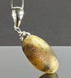 Large Meteorite Amber Pendant Carved Cloudy Baltic Amber  