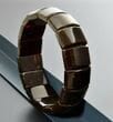 Classic Bangle Style Amber Bracelet Made of Dark Cherry Color Amber