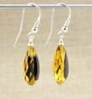 Faceted Amber Earrings Made of Precious Baltic Amber