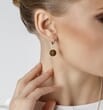 Amber Earrings Made of Matte Earth Colors Baltic Amber
