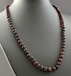 Dark Cherry Amber Necklace Made of Baroque Baltic Amber