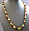 Amber Necklace Made of Faceted Butterscotch Cherry Cognac Lemon Amber