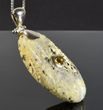 Meteorite Amber Pendant Carved Marble Baltic Amber - SOLD OUT