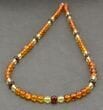 Men's Beaded Necklace Made of Amazing Baltic Amber
