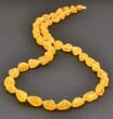 Raw Amber Necklace Made of Precious Healing Baltic Amber