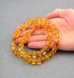 Amber Necklace Made of Cube Cut Baltic Amber