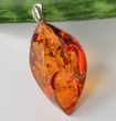 Amber Pendant Made of Precious Cognac Baltic Amber