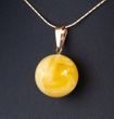 Butterscotch Amber Pendant Made of Precious Baltic Amber